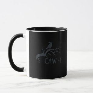 Crow F-Caw-F Retro Crow Mug