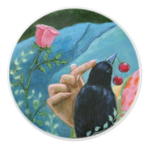 "Crow Gifts" Ceramic Knob