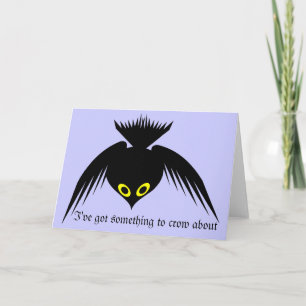 Crow Greeting Card