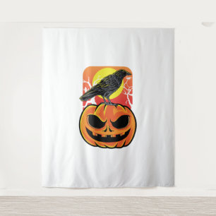 Crow Halloween Bird Watcher Gift Tapestry