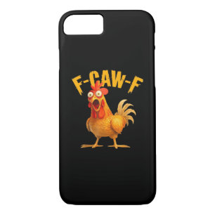 Crow Humor F-Caw-F Gothic Funny Retro Cool Case-Mate iPhone Case