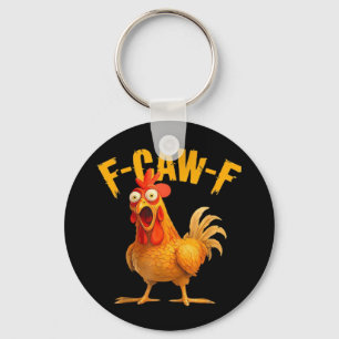 Crow Humor F-Caw-F Gothic Funny Retro Cool Key Ring