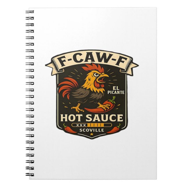 Crow Humor Funny Gothic F-Caw-F Notebook (Front)