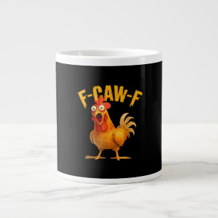 Crow Humour F-Caw-F Gothic Funny Retro Cool Large Coffee Mug