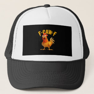 Crow Humour F-Caw-F Gothic Funny Retro Cool Trucker Hat
