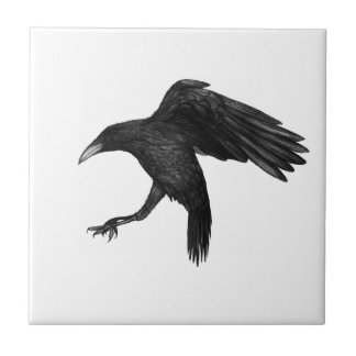 Crow Illustration Tile