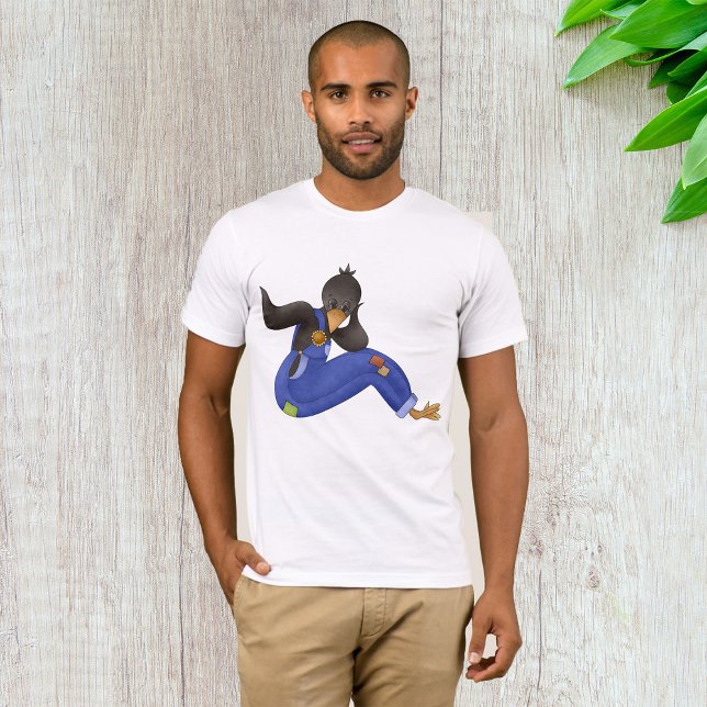 Crow in Blue Overalls T-Shirt (Creator Uploaded)