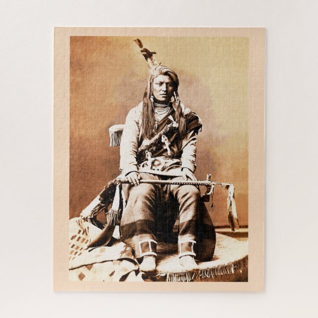 Crow indian jigsaw puzzle (Vertical)