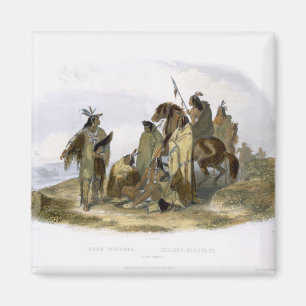 Crow Indians, plate 13 from volume 1 of `Travels i Magnet