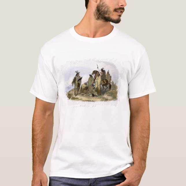 Crow Indians, plate 13 from volume 1 of `Travels i T-Shirt (Front)