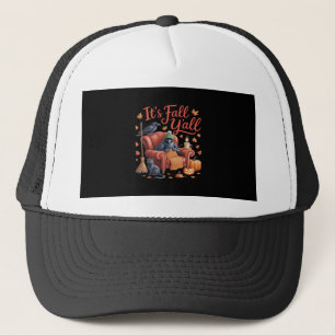 Crow It’s Fall Y’all Pumpkins Fall Autumn Hallowee Trucker Hat
