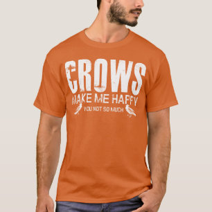 Crow Joke Raven Bird Crows Ornithologist retro T-Shirt
