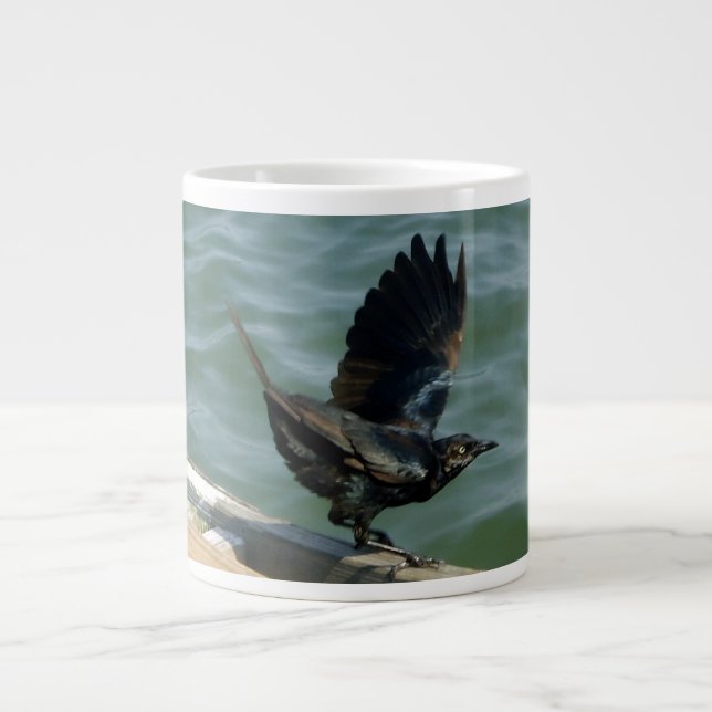 Crow Large Coffee Mug (Front)