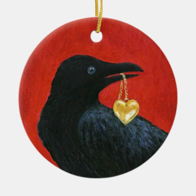 Crow & Locket Ornament (Front)