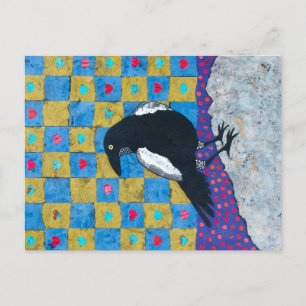 Crow Love Postcard