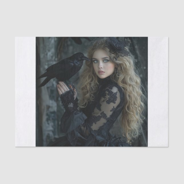 Crow Lyfe1 Tissue Paper (Front)