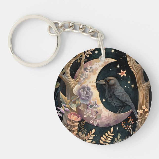 Crow Moon   Key Ring (Front)