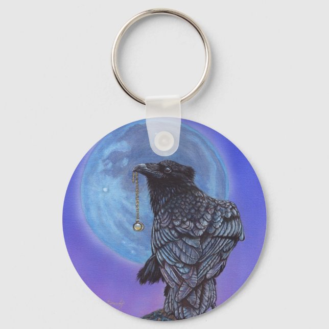 Crow Moon Key Ring (Front)