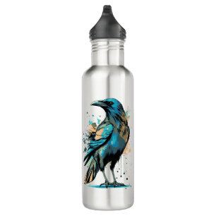 Crow Mystic - Black Raven Water Bottle