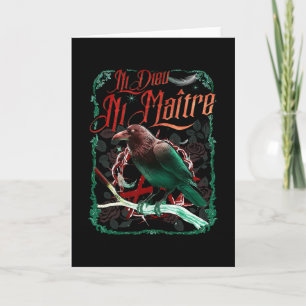 Crow Ni Dieu Ni Maître Statement No God No Master Card