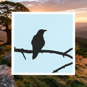 Crow On A Branch Napkin