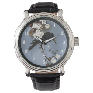 Crow on Branch Beautiful Wristwatch
