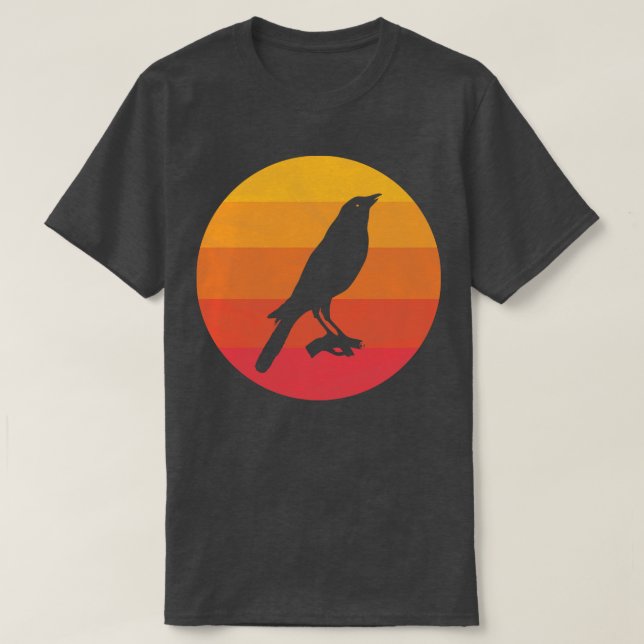Crow on branch T-Shirt (Design Front)