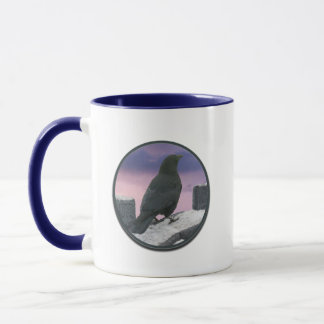 Crow on Castle Wall Mug