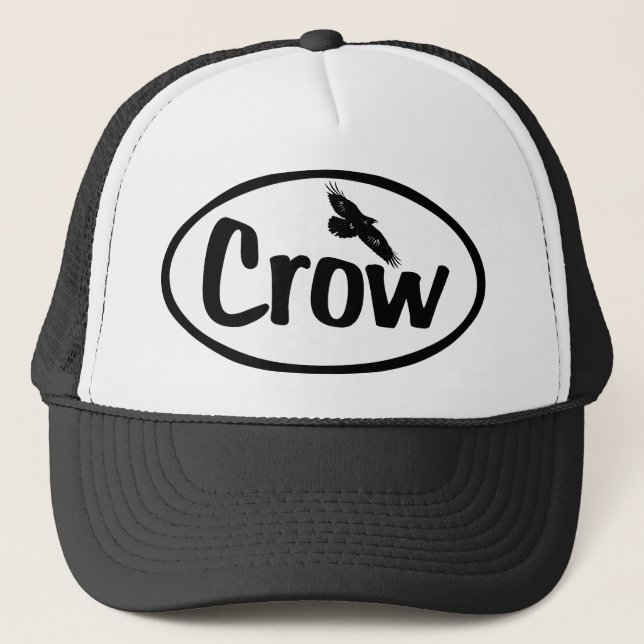 Crow Oval Trucker Hat (Front)