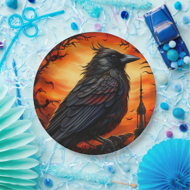 Crow Paper Plate (Party)