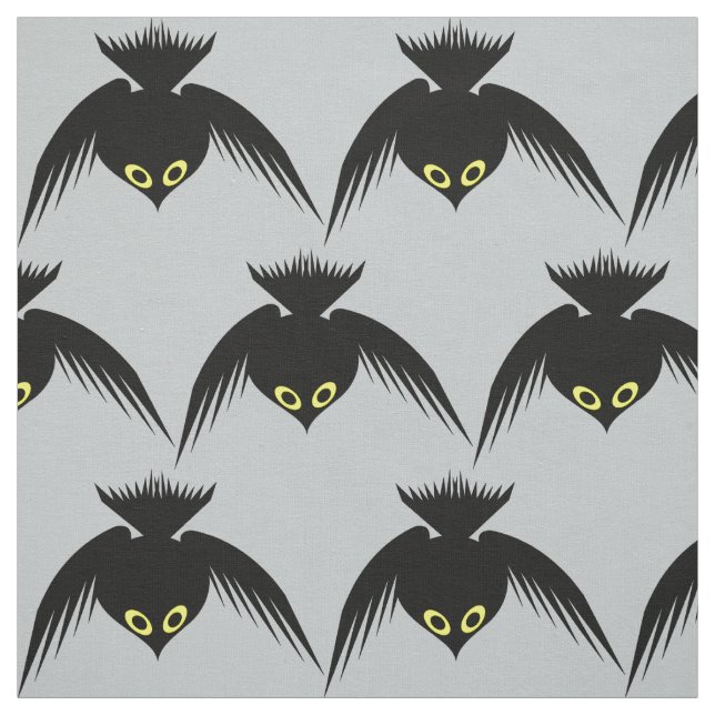Crow patterned Fabric (Swatch)