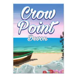 Crow Point , Devon Travel poster