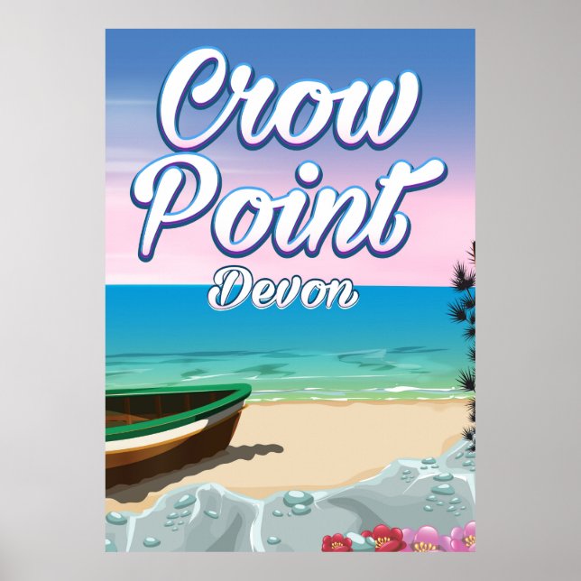Crow Point , Devon Travel poster (Front)