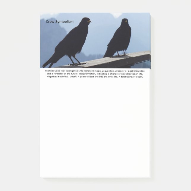 Crow Post-it Notes (Front)