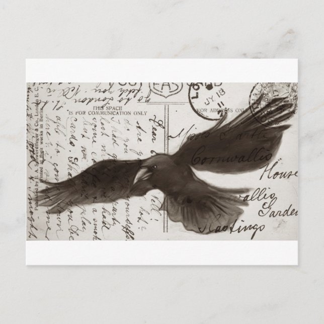 crow postcard background (Front)