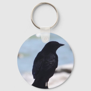 Crow Profile Keychain