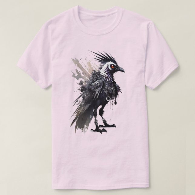 Crow Punk 01 T-Shirt (Design Front)