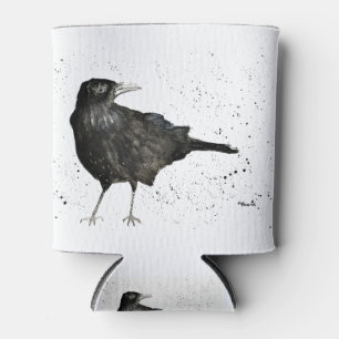 Crow raven can cooler