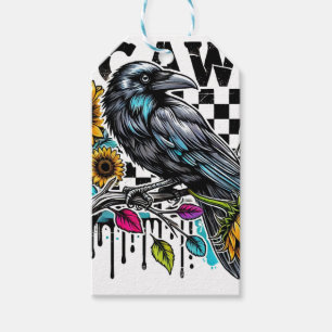Crow Raven F-CAW-F Funny Halloween Gift Tags