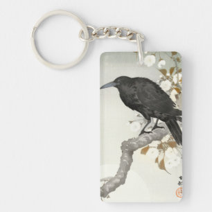 Crow Raven Koson Japanese Bird Crow Key Ring