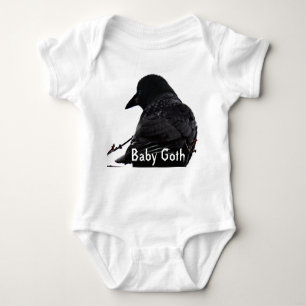 Crow/Raven Photo Baby Bodysuit