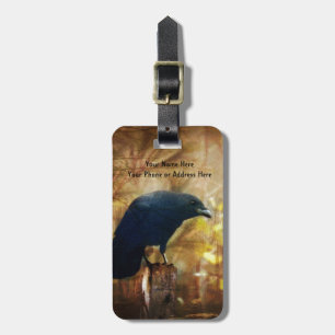 Crow/Raven Photo Luggage Tag