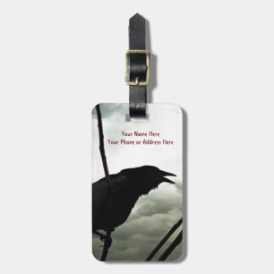 Crow/Raven Photo Luggage Tag