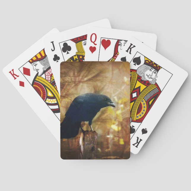 Crow/Raven Photo Playing Cards (Back)
