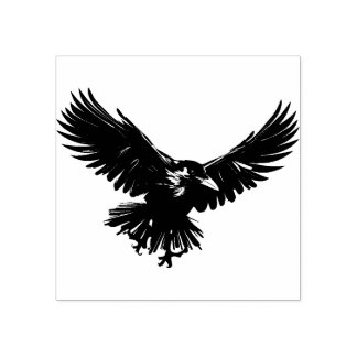 Crow Rubber Stamp