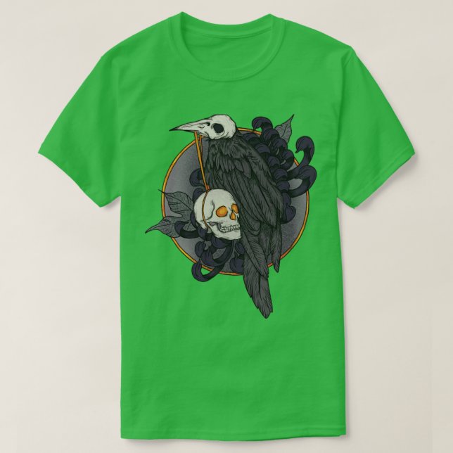 Crow skull T-Shirt (Design Front)