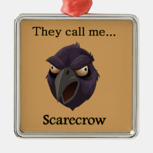 Crow They call me...Scarecrow Metal Tree Decoration