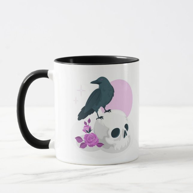 Crow Two-Tone Coffee Mug (Left)