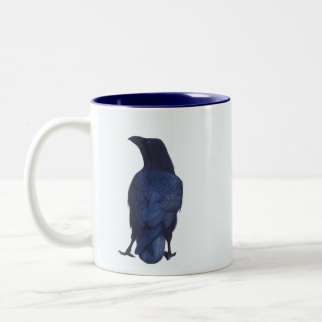 Crow Two-Tone Coffee Mug (Left)