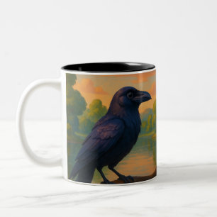 Crow Two-Tone Coffee Mug